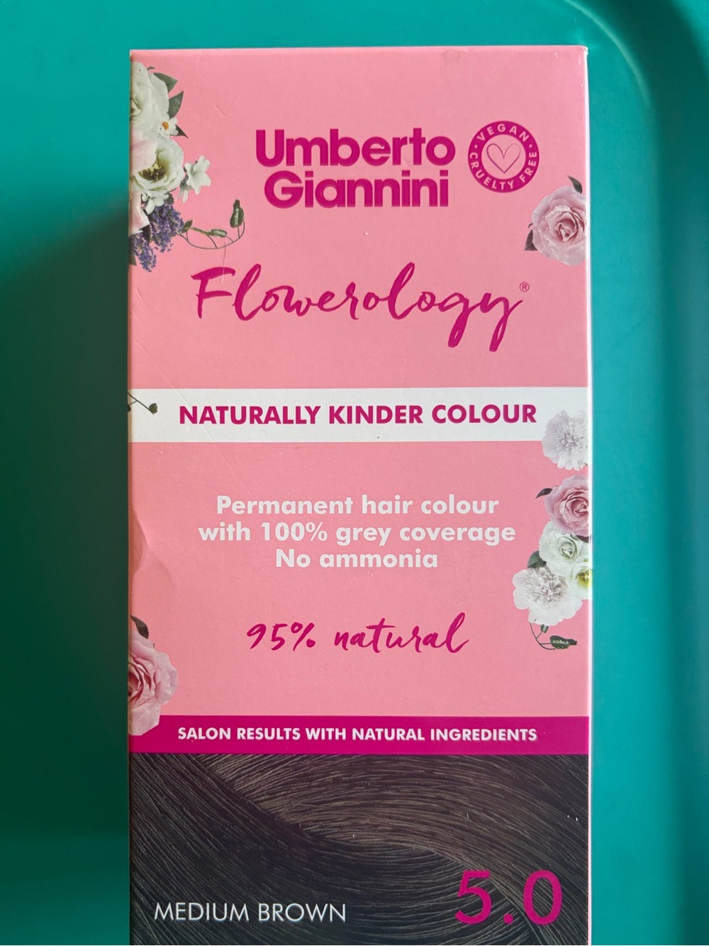 Umberto Giannini Flowerology Permanent Hair Colour - Medium Brown 5.0